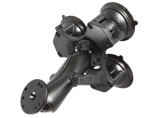RAP-365-101U - RAM Triple Suction Cup Base With AMPS - Bikerr