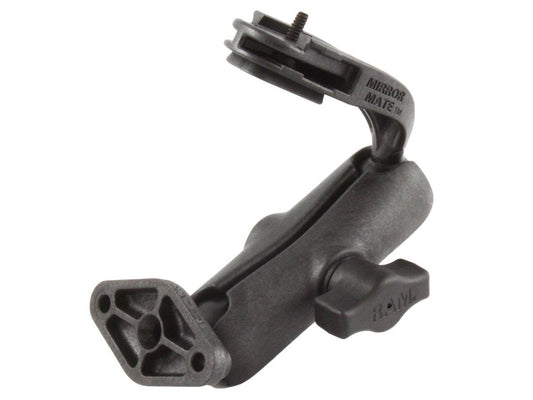 RAP-B-191AU - RAM Mirror Mount with Medium LENGTH Double Socket Arm and Diamond Base Adapter - Bikerr