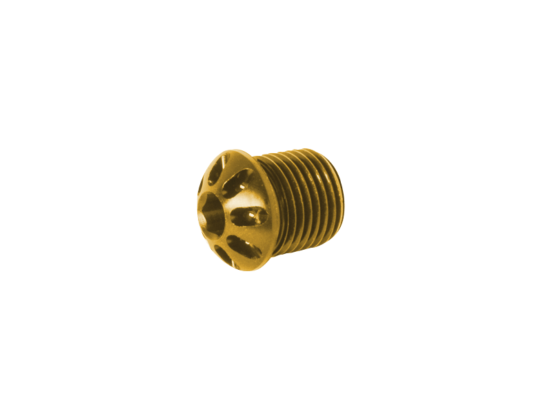Replacement Cap For Rearsets - Gold - Bikerr