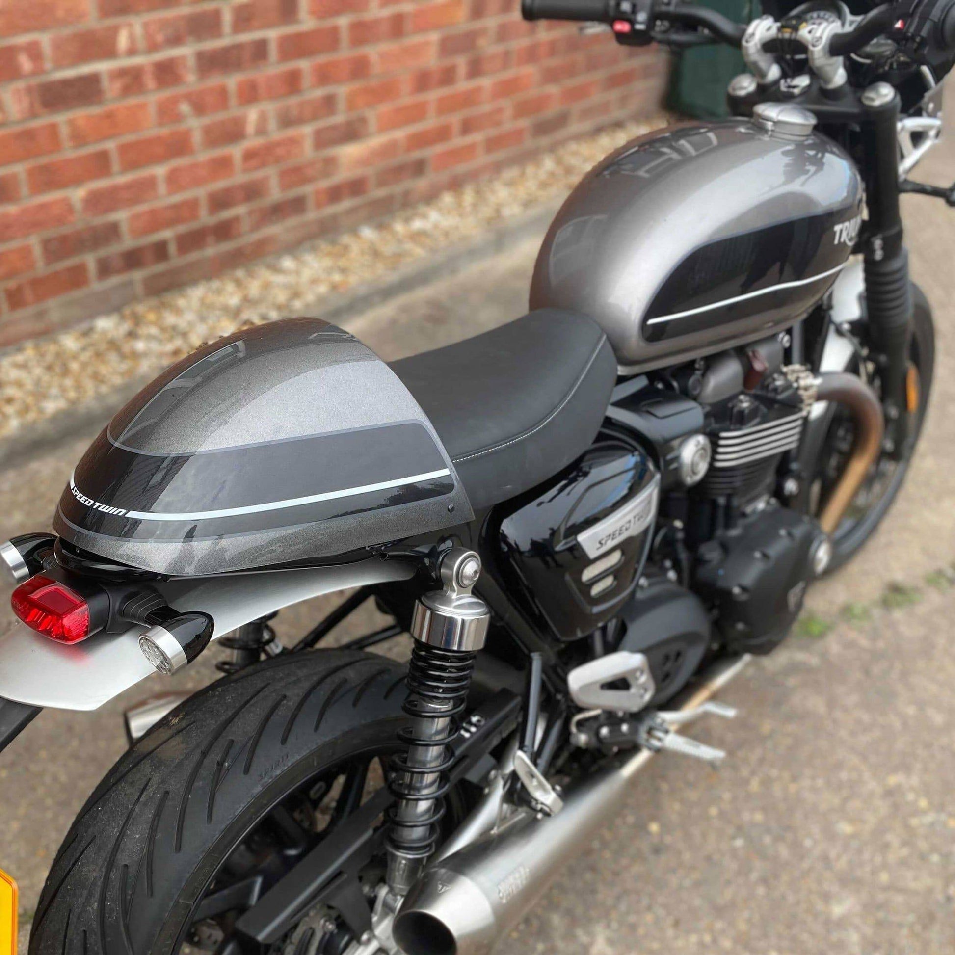 Seat Cowl | Matt Storm Grey Scheme | Triumph Speed Twin 2021> - Bikerr