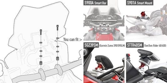 Smart Bar Mount for Suzuki GSX 1000 - Bikerr