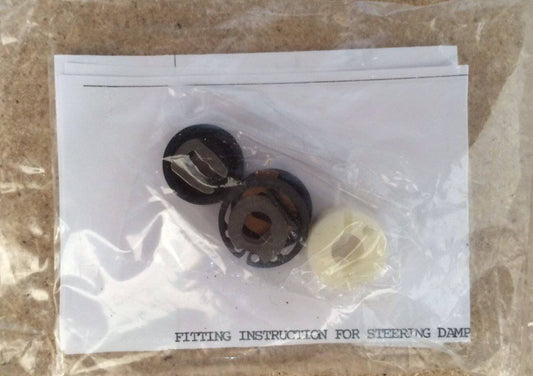 Steering Damper Repair Kit(Colour And Type:Silver, Oval, 24.5mm) - Bikerr