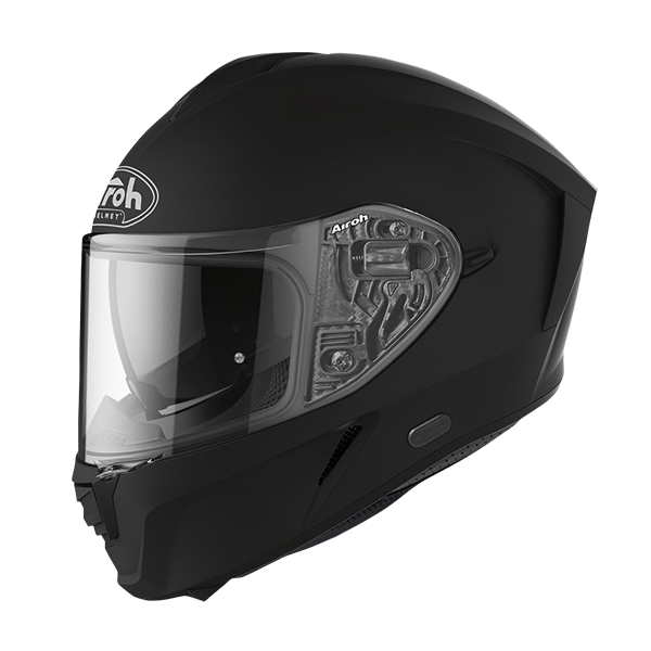 Spark Solid Matt Black Helmet - Bikerr